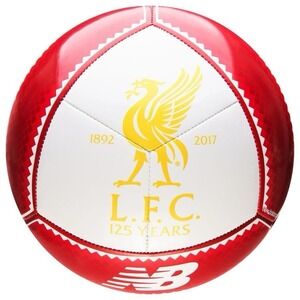 New Balance LIVERPOOL FC Soccer Ball DISPATCH 2017 WHITE/RED New Size 5